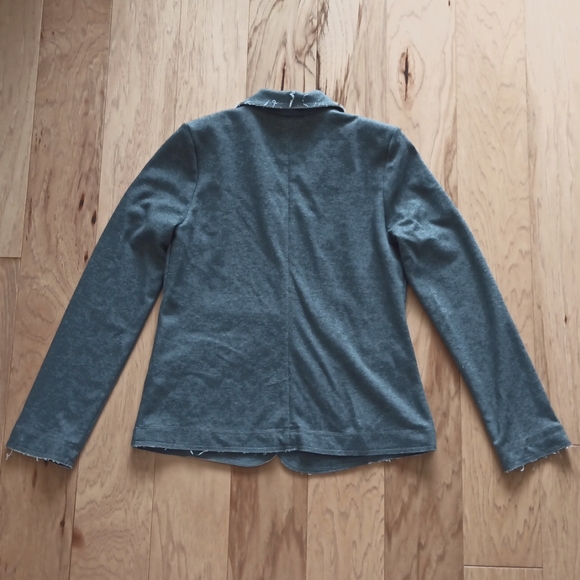 NWT Tommy Hilfiger Gray Blazer With Raw Edging - Picture 2 of 7